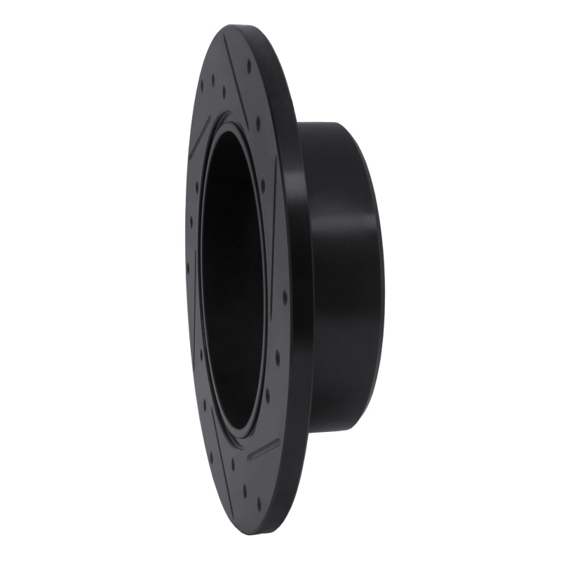 Toyota Avalon Brake Rotor (1) - Rear Left - R1 Concepts - Drilled & Slotted - Black - `00-`04